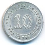 Стрейтс-Сетлментс, 10 центов (1900 г.)