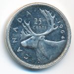 Канада, 25 центов (1964 г.)