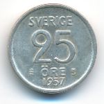 Sweden, 25 эре (1957 г.)