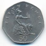 Великобритания, 50 пенсов (1985 г.)