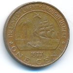 Либерия, 1 цент (1977 г.)