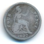 Great Britain, 4 pence, 1837