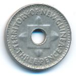 New Guinea, 3 pence, 1944