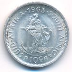 South Africa, 10 cents, 1963