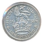 Великобритания, 1 шиллинг (1938 г.)