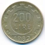 Italy, 200 lire, 1983