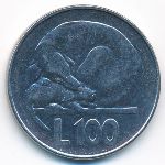 San Marino, 100 lire, 1975