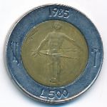 San Marino, 500 lire, 1985