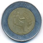 San Marino, 500 lire, 1986