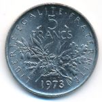 France, 5 francs, 1973