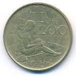 Italy, 200 лир (1980 г.)