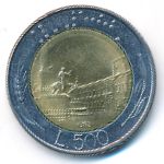 Italy, 500 лир (1982 г.)