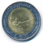 Italy, 500 lire, 1982