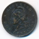 Argentina, 2 centavos, 1891