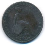 Great Britain, 1/2 пенни (1844 г.)