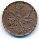 Canada, 1 cent, 1943