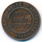 Australia, 1/2 penny, 1938