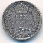 Great Britain, 6 пенсов, 1887
