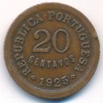 Португалия, 20 сентаво (1925 г.)