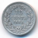 Нидерланды, 10 центов (1882 г.)