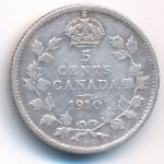 Canada, 5 cents, 1910