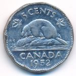 Canada, 5 cents, 1952