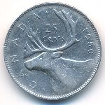 Canada, 25 cents, 1950