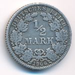 Германия, 1/2 марки (1906 г.)