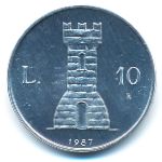 Сан-Марино, 10 лир (1987 г.)