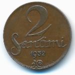 Латвия, 2 сантима (1932 г.)