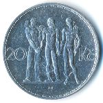 Чехословакия, 20 крон (1933 г.)