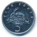 Ямайка, 5 центов (1992 г.)