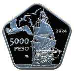 Остров Мартин-Гарсия., 5000 песо (2024 г.)