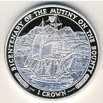 Isle of Man, 1 crown, 1989