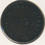 Остров Принца Эдварда, 1/2 пенни (1855 г.)