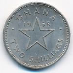 Ghana, 2 shillings, 1958