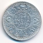 British West Indies, 1 rupee, 1940