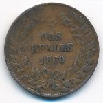 , 2 reales, 1860