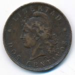 Argentina, 2 centavos, 1891