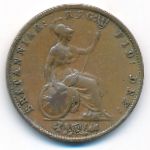 Great Britain, 1/2 penny, 1854