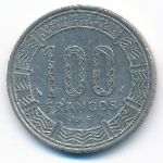 Equatorial Guinea, 100 francos, 1986