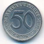 Nazi Germany, 50 reichspfennig, 1938