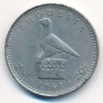 Rhodesia, 2 shillings-20 cents, 1964