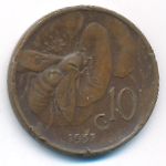 Italy, 10 чентезимо (1937 г.)