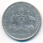 Australia, 1 florin, 1936