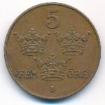 Sweden, 5 ore, 1923