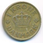 Denmark, 1 krone, 1925