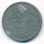 Belgium, 25 centimes, 1916