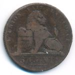 Belgium, 5 centimes, 1833