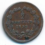 Baden, 1/2 kreuzer, 1852